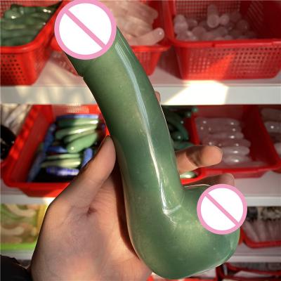 China Natural Green Aventurine Crystal Quartz Massage Wand from China 20CM for sale