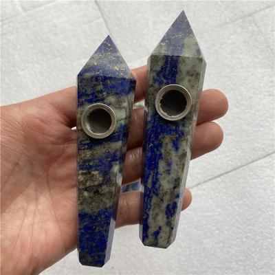 China China Wholesale Natural Lapis Lazuli Quartz Crystal Pipes Smoking for sale