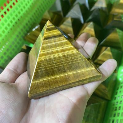 China 1kg Natural Healing Stone Quartz 3-5cm China Tiger-Eye Crystal Pyramid for Gift for sale