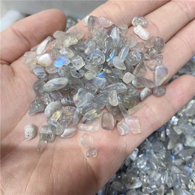 China 100g Natural China Labradorite Moonstone Quartz Amethyst Crystals Healing Stones Gravel Tumbled for sale