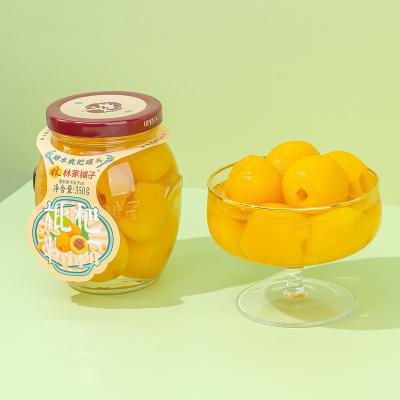 China Canned Glass bottle sugar water loquat can in Glass Bottle Sugar Water Leasunfood Linjiapuzi in light syrup canned fruits for sale