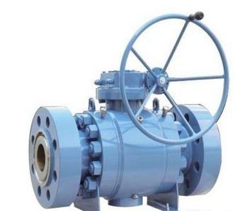 China 3 Piece Carbon Steel Trunnion Ball Valve , bare stem, actuators ball valve for sale