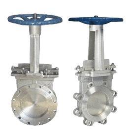 China Stainless Steel Knife Gate Valve Operating Temperature -100℃ - 600℃ for sale