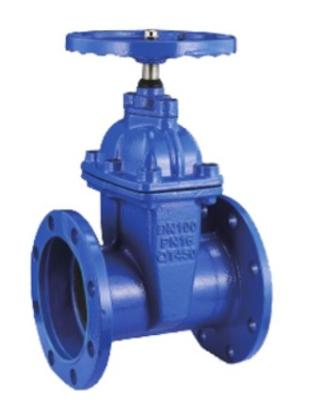 China Cast Soft Seated Gate Valve Floating Design Pneumatic Actuators Flat Bottom for sale