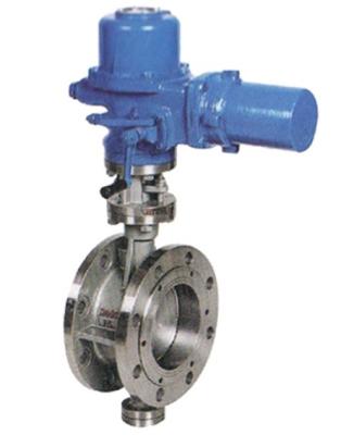 China Multilevel Triple Offset Butterfly Valve Electric Actuated Operation for sale