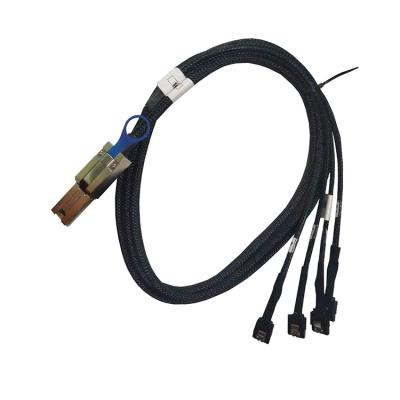 China RAID Controller Motherboard 0.5M 1M 2M Sas 26Pin (Sff-8088) to 4 Sata 7 Pin Female Cable Mini HD SAS to SATA Cable SAS HostTo 4 Sata Target Hard Disk DA for sale