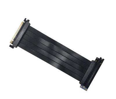 China 1U 2U Desktop Flexible PCIe 3.0 x16 Cable Riser Vertical Card 30cm 90 Degree Port Adapter Flexible Expansion Card for sale