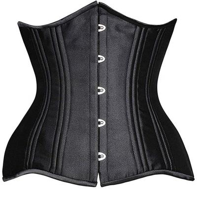 China 2021 Hot Sale Breathable Spot Shapewear Woman Waist Trainer Black Slimming Steel Boned Corset for sale