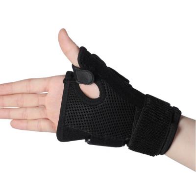 China Factory Wholesale Adjustable Reversible Neoprene Weightlifting Wrist Hand Thumb Brace Good For Sprains Strain for sale