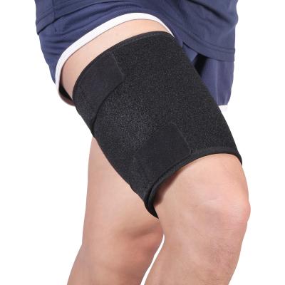 China Adjustable Elasticity Breathable Neoprene Thigh Support Fitness Training Sports Thigh Protector Neoprene Thigh Trainer for sale