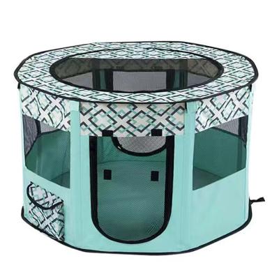 China New Sustainable Portable Settlements Fences Pet Cage Houses Dogs Cat Playpen Indoor Puppy Cage Birthing Room for sale