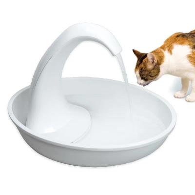 China 2.34L Sustainable Cycle Pet Cat Water Dispenser Swan Shape Automatic Pet Water Feeder For Dog And Cats for sale