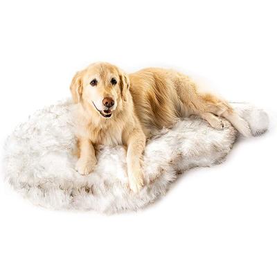 China Large Custom Durable Soft Comfortable Removable Orthopedic Faux Fur Modern Pet Cat Dog Bed for sale