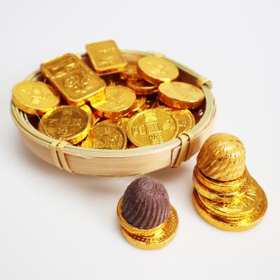 China Delicious piece of chocolate milk chocolate gold coin wholesale custom for sale