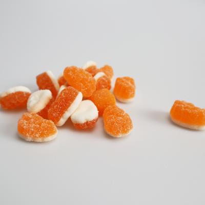 China OEM Natural Halal Soft Candy Orange Slice Gummy for sale