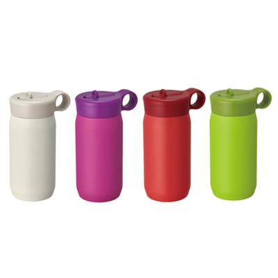 China New item 350ml stainless steel vacuum insulation Japan kinto kinto PORTABLE kids bottle with straw for sale