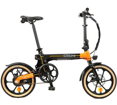 China Aluminum Alloy Folding Mini Smart Hidden Battery Electric Foldable Bike Road Frame 16 Inch E Bicycle Light Weight for sale