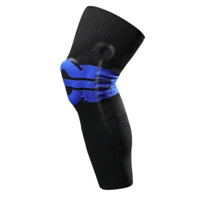 China Silicone Elastic Nylon Elastic Knee Protector Long Leg Support Brace for sale