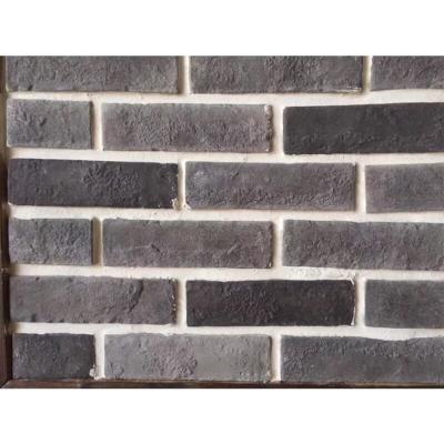 China Old Traditional Building Outside 3D Handmade Artificial Rustic Mod Brick Gray Panel White Cement Culture Stone Wall Brick Tiles for sale