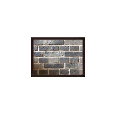 China Traditional Commercial Thin Gray Antique Gray Mold Cement Artificial Faux Stone Handmade Cultured Tile Cultured Tile Brick Exterior Brick for sale