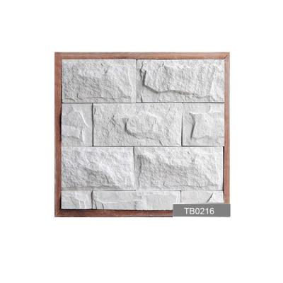 China Modern Artificial Handmade Manufactured White Slate Mushroom Facade Wall Retaining Stone Retaining Stone Culture Wall Stone for sale