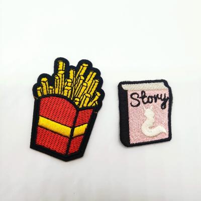 China Custom 3D Heat Press Badge Embroidery Patch, Iron On Patch Applique For Apparel for sale