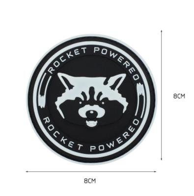 China custom 3D high end soft rubber pvc patch patch 3D custom logo for sale