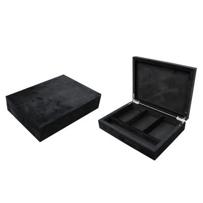 China Packaging High Quality Custom Jewerly Logo Cloth MDF Jewelry Set Box for sale