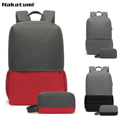 China With Nakatumi USB Women's Laptop Backpack Multifunctional Computer Backpack Waterproof Red USB Laptop Backpack for sale