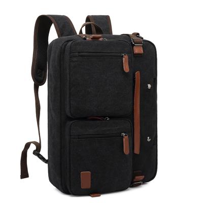 China With USB Fashion Durable Hot Selling Strap Handle Canvas Laptop Backpack for sale