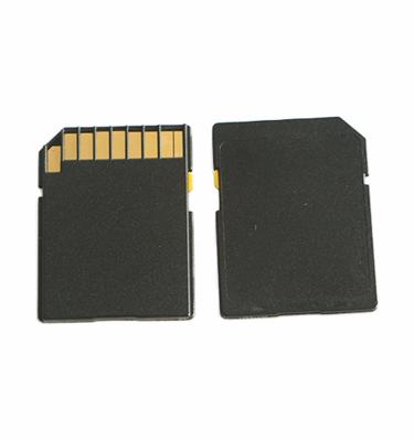 China Plastic SD Card 8 GB 16GB 32GB Change CID Slider Black Color Yellow Plastic Memory Card SD Card Case for sale