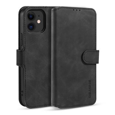 China Hot Amazon New Arrival Protective Flip Leather Back Cover Mobile Phone Case For iphone 12 mini pro max 5.4 6.1 6.7 for sale