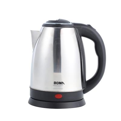 China Home Kitchen Appliances BOMA Base 2.0L 360 Degree Rotation Electric Kettle Household Water Kettle 1500W 220V High Quality Kettle Stainless Steel for sale