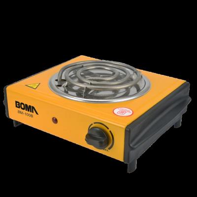 China Outdoor Electric Single Burner Hot Plate With 1000W Coil Stove Thermostat Controller for sale