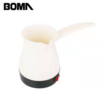 China plastic body Turkey Mini Electric Coffee Maker white color 360 rotation installation for sale