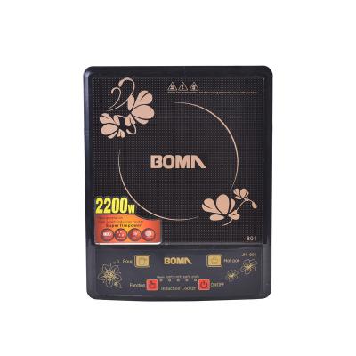 China Power Saving+Eco-Friendly BOMA 2200W Single Burner Electric Induction Cooker Household Appliance Hot Food Low Price Multi Heating Induction Cooker for sale