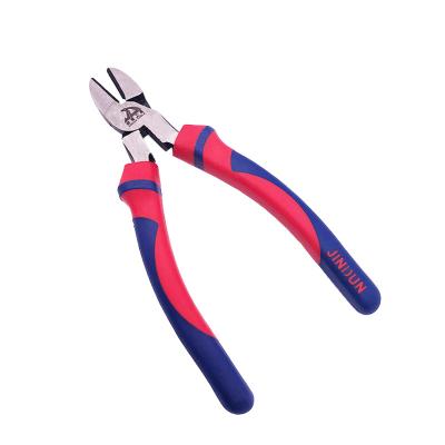 China Diagonal Soft Plastic Diagonal Carbon Steel Cutter Handle Grip Pliers To Reduce Pliers Labor for sale