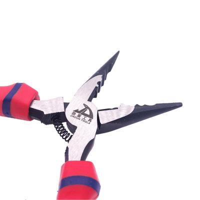 China Multi-functional pliers to reduce labor lengthy black and polish nose pliers cutting pliers for sale