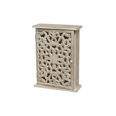 China Factory Sale MDF Small Wall Key Sundries Wooden Master Cabinet Wood Rack Cabinet For Home Decoration for sale