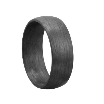 China FASHIONABLE Single Black Carbon Fiber Ring for sale