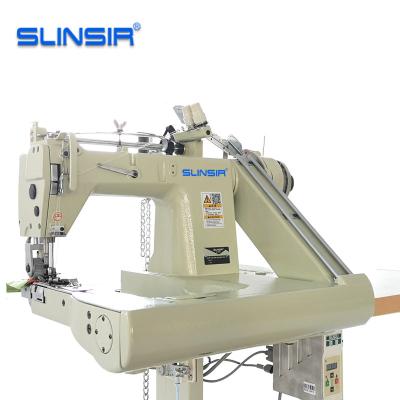 China Industrial Lap Seam SMT Jeans Three Needle Feed Off Arm Chain Stitch 928 Sewing Machine for sale