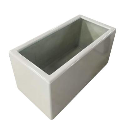 China Outdoor Garden FRP Flower Box Rectangular Planter For Decoration for sale