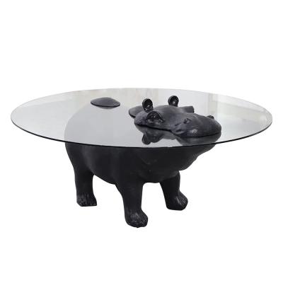 China Living Room Furniture Hippo Coffee Table Cafe Table Coffee Round for sale