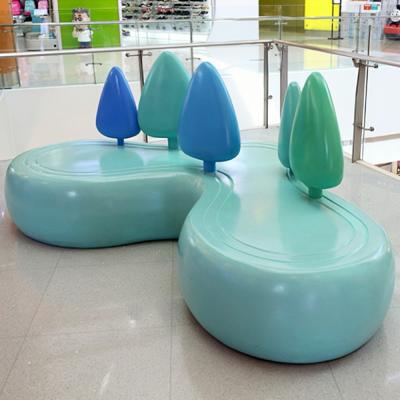 China Modern Fibreglass Reinforced Leisure Plastic Chair Ice Cream Seat for sale