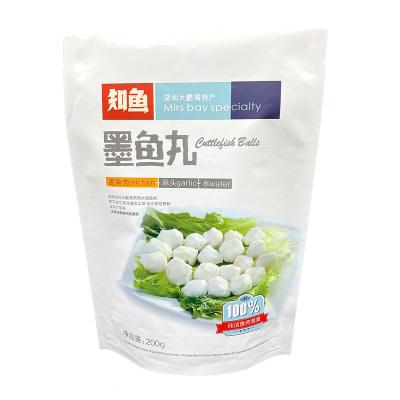 China Custom Moisture Proof Resealable Frozen Dim Sum Food Packaging Bag for sale