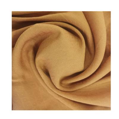 China Durable Hot Selling Rayon Jacquard Soft Handfeeling Solid Fabric For Garment for sale