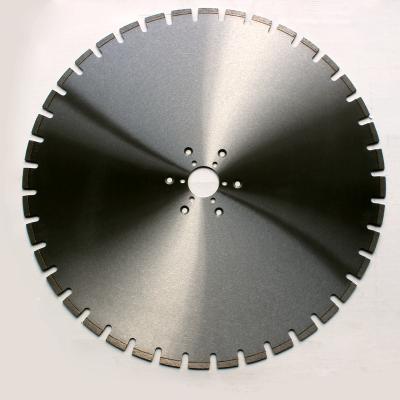 China Concrete Laser Welded V Shape Segment 800mm / 1000mm / 1200mm Diamond Concrete Wall Saw Blade for sale