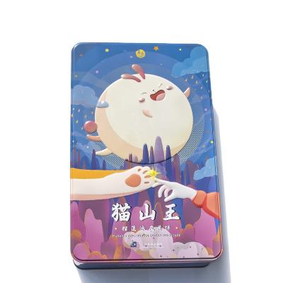 China Recyclable Chocolate Tin Box Packing Customized Cake Tin Box Cat Mountain Durian Ice Skin Moon Candy Cake Dessert Bakery Box for sale