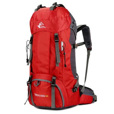 China Wholesale Waterproof Large Capacity Running Waterproof Climbing Bag 60L Camping Potable Climbing Traveling Bags For Adult for sale