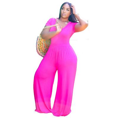 China 2021 Breathable Warm 5 Colors Polyester Plus Size Women Pure Color One Piece Pleats Back Zipper Casual Overalls for sale